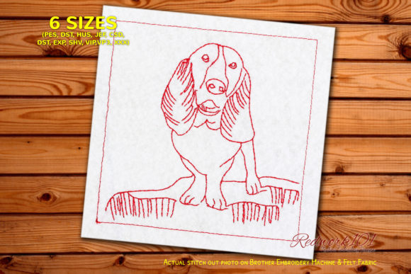 Adorable Basset Hound Puppy Embroidery Review