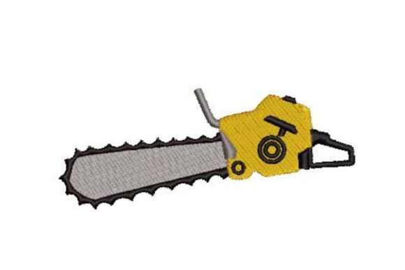 Chainsaw: A Cute Farm Embroidery Design for Boutique Apparel