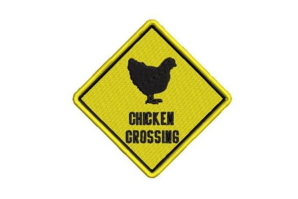 Chicken Crossing Sign: A Real-World Embroidery Review