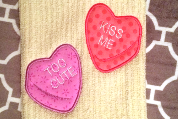 Conversation Hearts Applique Review