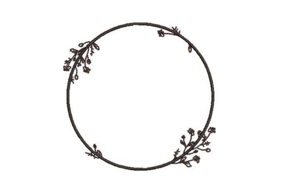 Dainty Round Floral Frame for Seasonal Collections