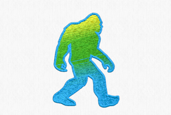 Ombre Bigfoot Silhouette for Seasonal Collections