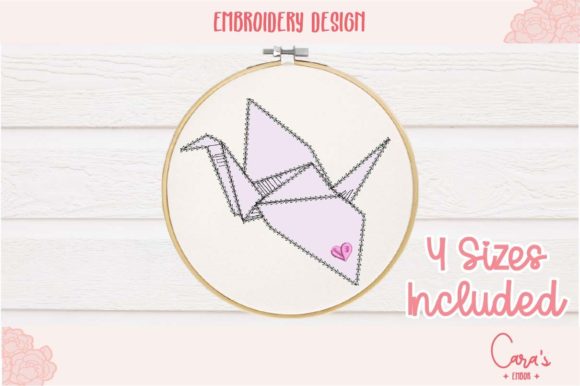 Origami Crane Applique Review for Boutique Apparel