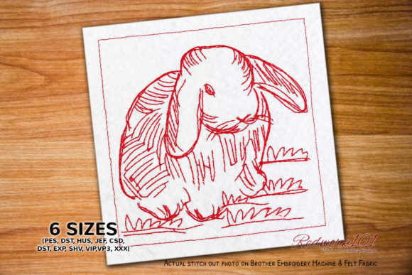 Rabbit on Grass Embroidery Design Review