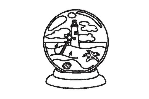 Seaside Snowglobe Review for Real Embroidery Work