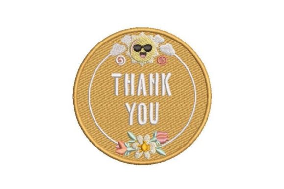 Thank You Sticker Embroidery Review